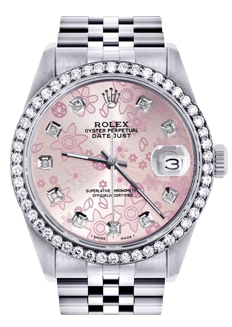 pink flower rolex|pink rolex watches for women.